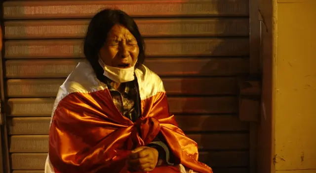 Protesta por vacancia contra Martín Vizcarra.