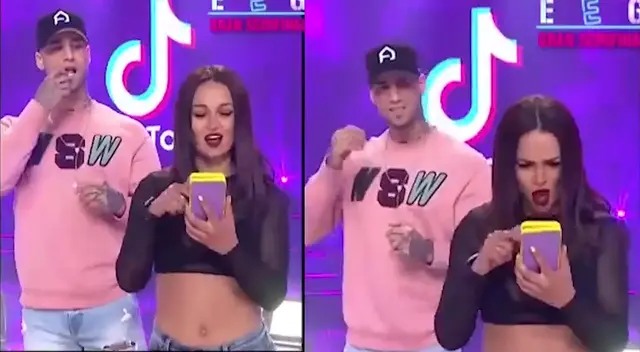 Angie Arizaga y Jota Benz sorprenden con tierno gesto tras cumplir reto TikTok