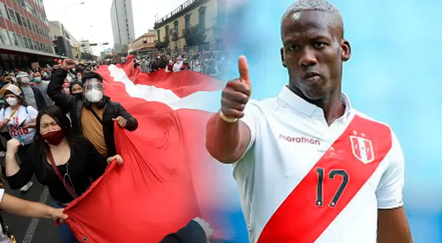 Luis Advíncula a favor de la lucha contra la corrupción.