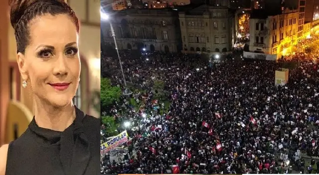 Mónica Sánchez se unió a la ola de protestas contra Manuel Merino.