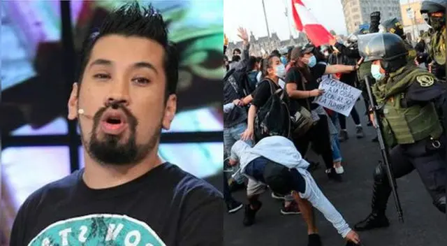 Aldo Miyashiro mostró su apoyo a los peruanos que marcharon contra Manuel Merino y el Congreso tras la vacancia presidencial. Aldo Miyashiro mostró su apoyo a los peruanos que marcharon contra Manuel Merino y el Congreso tras la vacancia presidencial.