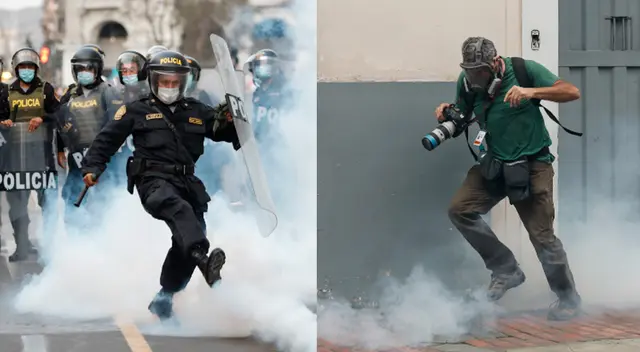 Personal de La República y El Popular han hecho público que también fueron afectados tras accionar de la PNP en marcha.