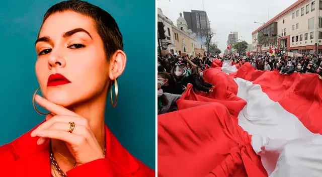 Anahí de Cárdenas apoya la segunda marcha en contra del golpe de Estado.