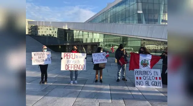 Noruega, peruanos se pronuncian en contra de merino.