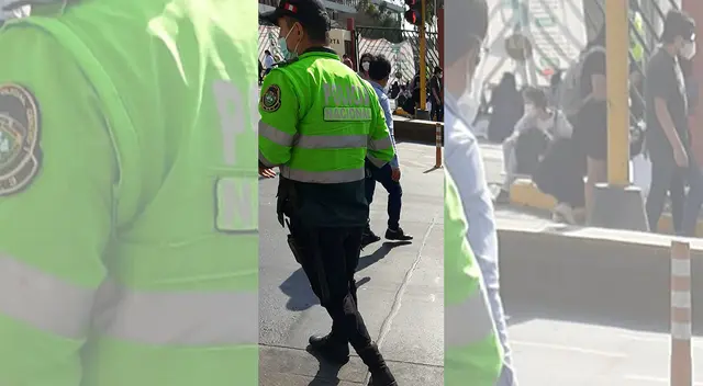 Universitarios denuncian abusos de la PNP.