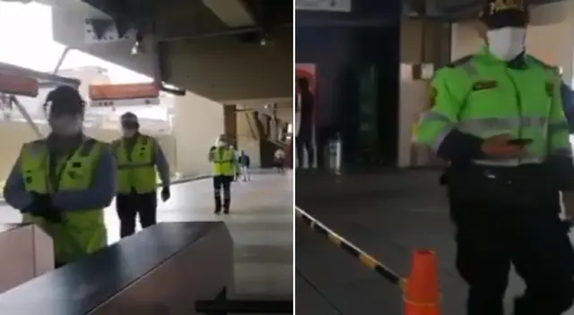 La joven fue intervenida por llevar una pancarta contra Manuel Merino