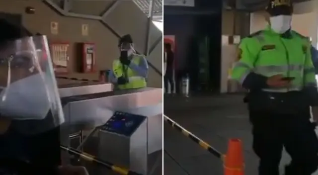 La joven fue intervenida por llevar una pancarta contra el gobierno de facto.