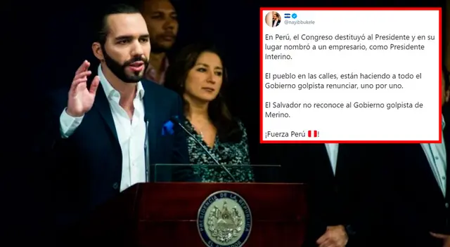 Presidente de El Salvador no reconoce el gobierno de Merino Presidente de El Salvador no reconoce el gobierno de Merino