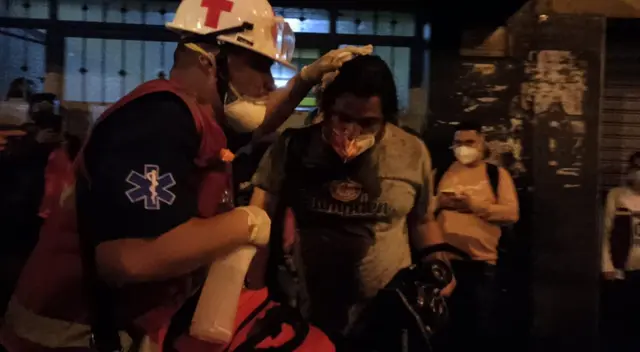 El Ministerio de Salud reportó 63 personas hospitalizadas tras la represión Policial. El Ministerio de Salud reportó 63 personas hospitalizadas tras la represión Policial.