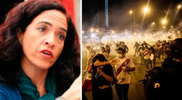 Wendy Ramos apoya a víctimas de gases lacrimógenos. Wendy Ramos apoya a víctimas de gases lacrimógenos.