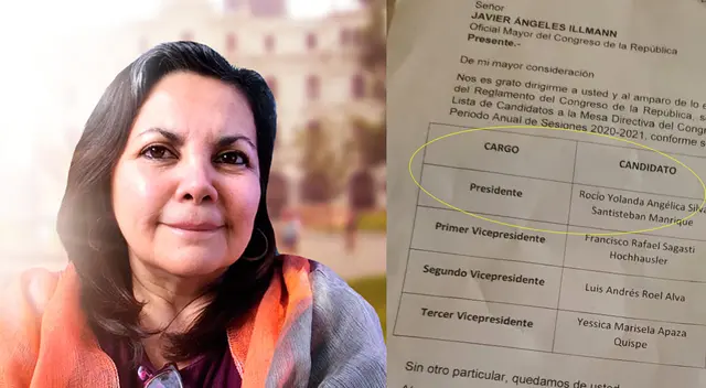 Rocío Silva Santiesteban podría ser la presidenta del Perú. Rocío Silva Santiesteban podría ser la presidenta del Perú.