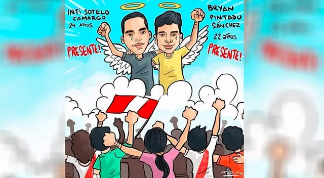 Ilustradores decidieron demostrar con su arte su respeto a la memoria de los jóvenes que perdieron la vida.