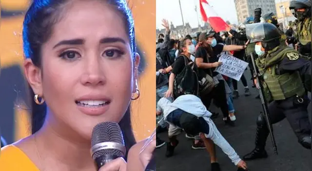 Melissa Paredes acudió a marchar este domingo, y pidió que Melissa Paredes acudió a marchar este domingo, y pidió que