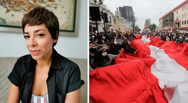 Tatiana Astengo mostro su admiración a jóvenes que salieron a las calles. Tatiana Astengo mostro su admiración a jóvenes que salieron a las calles.