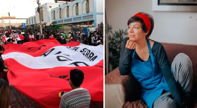 Tatiana Astengo mostro su admiración a jóvenes que salieron a las calles. Tatiana Astengo mostro su admiración a jóvenes que salieron a las calles.