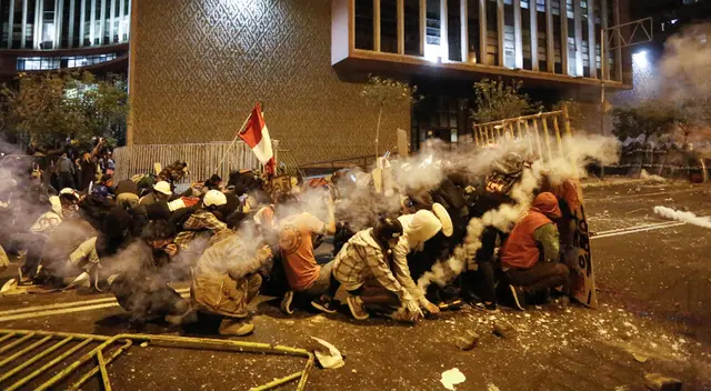 Manifestante habla de violencia en marcha nacional. Manifestante habla de violencia en marcha nacional.