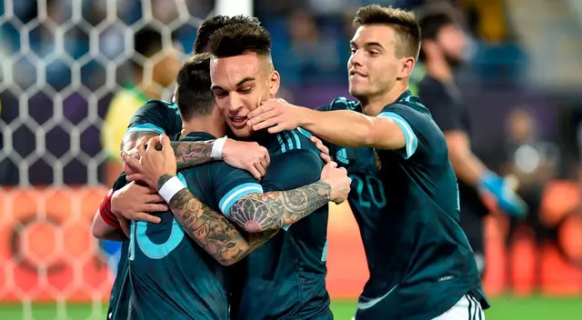 Lautaro Martínez mete el segundo tanto para Argentina Lautaro Martínez mete el segundo tanto para Argentina