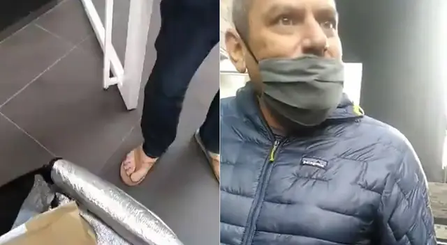 Guillermo Estuardo Miranda North humilló a repartidor venezolano en Miraflores.