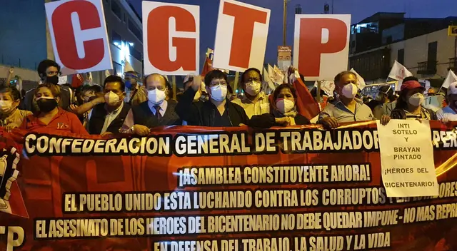 El CGTP manifestó esta tarde e hizo varios pedidos al nuevo presidente Francisco Sagasti. El CGTP manifestó esta tarde e hizo varios pedidos al nuevo presidente Francisco Sagasti.