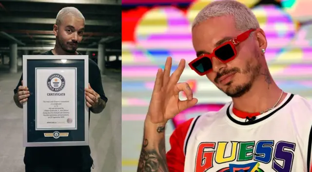 J Balvin recibe el récord Guinness tras nominaciones al Grammy Latino 2020