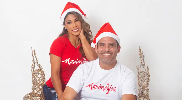 Karen Dejo y Homero Cristalli invitan a feria navideña. Karen Dejo y Homero Cristalli invitan a feria navideña.