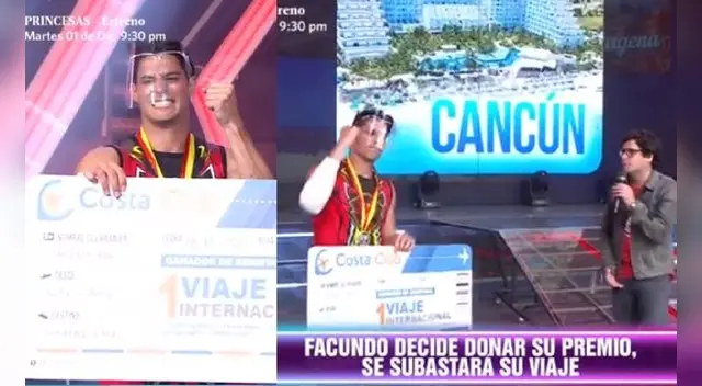 Facundo González donó premio a heridos tras marchas contra Manuel Merino.