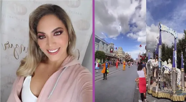 Isabel Acevedo viajó a Disney con su familia.