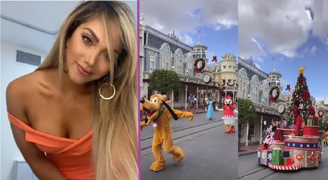 Isabel Acevedo viajó a Disney con su familia.