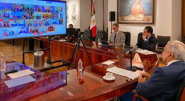 AMLO participó de manera virtual en Cumbre G20. AMLO participó de manera virtual en Cumbre G20.