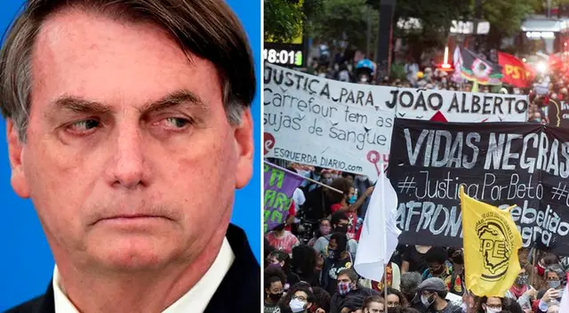 Más de mil manifestantes fueron al supermercado Carrefour para exigir justicia para Joao Alberto Silveira Freitas.