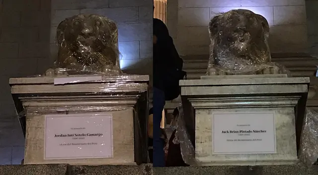 Manifestantes llegaron hasta los exteriores de Palacio de Justicia.