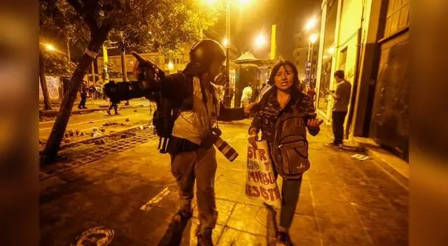 Elisa Rubí Soto Rodríguez participó en las  manifestaciones contra Manuel Merino