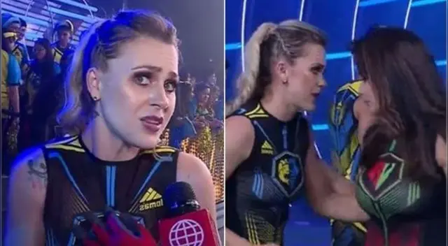 Ducelia Echevarría conversaba junto a Ignacio Baladán con Estás en todas, cuando ocurrió el incidente, y tuvo una inesperada reacción. Ducelia Echevarría conversaba junto a Ignacio Baladán con Estás en todas, cuando ocurrió el incidente, y tuvo una inesperada reacción.