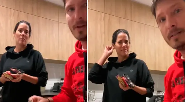 Cristian Rivero intentó ser detallista con su esposa Gianella Neyra. Cristian Rivero intentó ser detallista con su esposa Gianella Neyra.