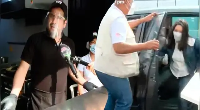 Junior Silva mostraba a los televidentes de EBT su nuevo emprendimiento cuando llegó una