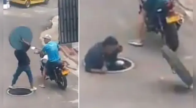 La divertida escena causó sensación en las redes sociales. La divertida escena causó sensación en las redes sociales.