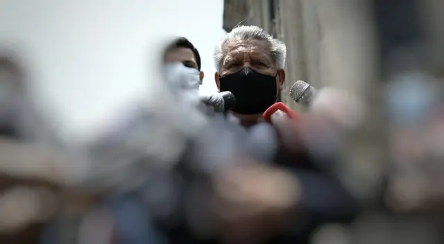 César Acuña asistió a Palacio de Gobierno.