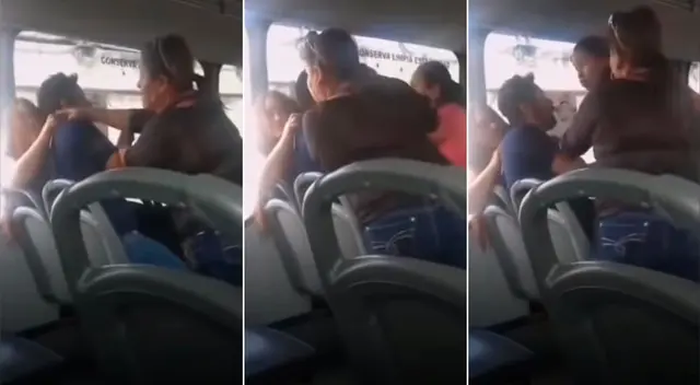 La mujer subió al mismo bus que su esposo y lo encontró con su amante.