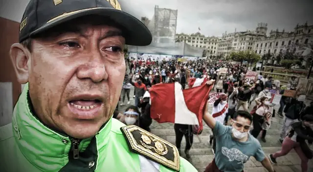 El teniente general de la PNP, Jorge Lam, presenta su renuncia irrevocable ante el presidente Francisco Sagasti.