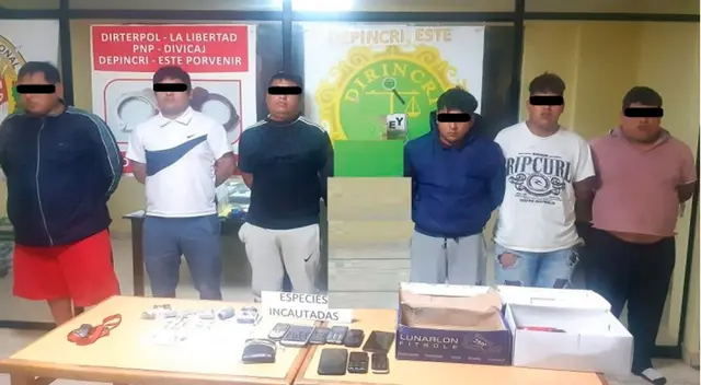 Los detenidos son investigados por la PNP Los detenidos son investigados por la PNP