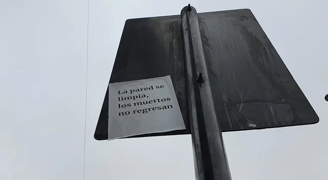 Destruyen grafiti de los héroes del Bicentenario. Destruyen grafiti de los héroes del Bicentenario.