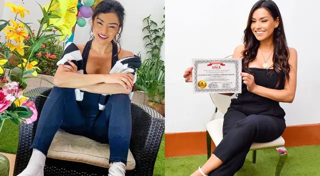 Claudia Portocarrero se dedico a estudiar durante la pandemia. Claudia Portocarrero se dedico a estudiar durante la pandemia.