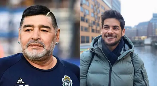 Andrés Wiese le da el último adiós a Diego Maradona.