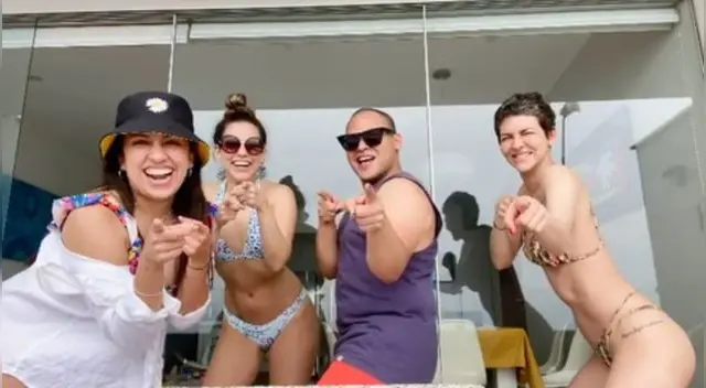 La actriz Anahí de Cárdenas se fue de paseo a la playa cumpliendo con todas las medidas de bioseguridad para evitar el contagio de coronavirus.