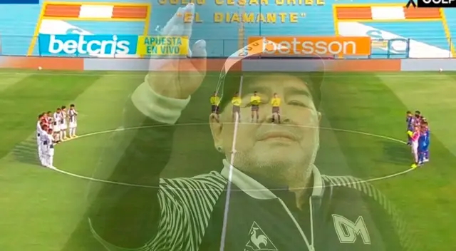 Maradona fue homenajeado en el Alianza vs. Mannucci. Maradona fue homenajeado en el Alianza vs. Mannucci.