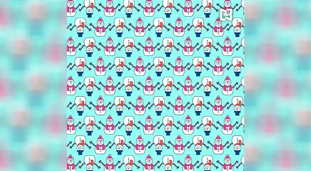 ¿Puedes ver a los tres muñecos de nieve sin ojos? ¿Puedes ver a los tres muñecos de nieve sin ojos?