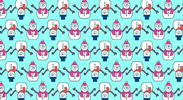 ¿Puedes ver a los tres muñecos de nieve sin ojos? ¿Puedes ver a los tres muñecos de nieve sin ojos?