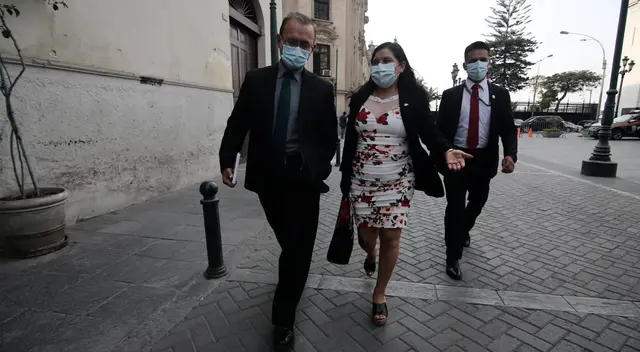 Congresistas de Acción Popular asistieron a Palacio de Gobierno para reunirse con el presidente Francisco Sagasti.
