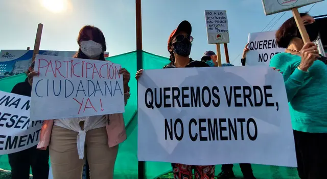 Vecinos resaltan que de realizarse esta obra, se estarían perdiendo importantes áreas verdes que son muy importantes para Miraflores.