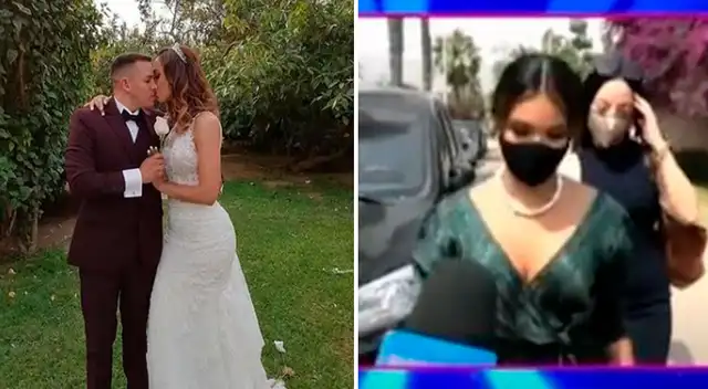 “Es falso”, así respondió Olinda Castañeda cuando le preguntaron sobre la culpa que habría tenido Shirley Arica tras retrasarse su boda, que terminó con intervención policial.